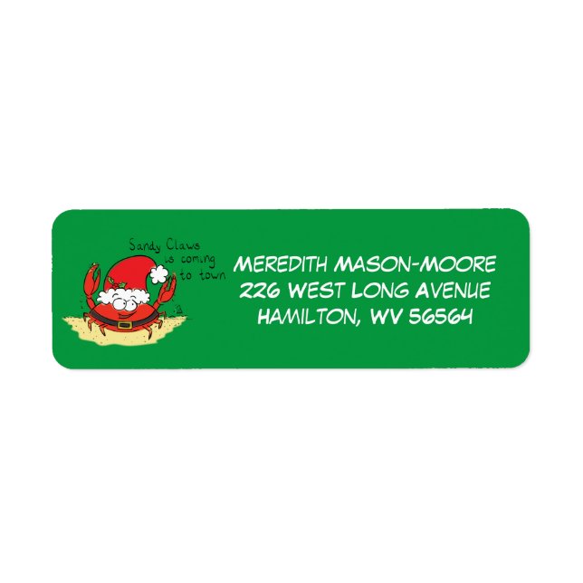 Niedliche Krabbe Weihnachten Weihnachtsfeiertag We (Vorne)