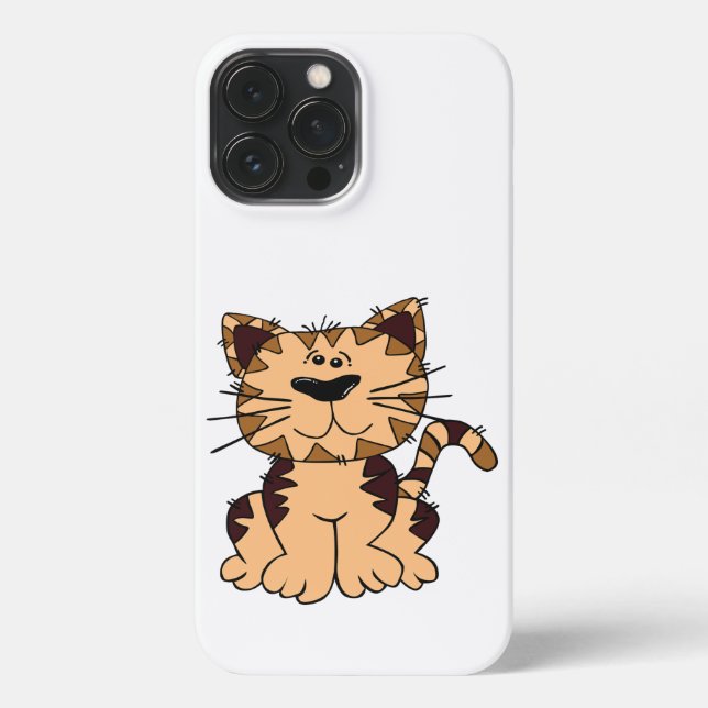 NIEDLICHE KRAFT- UND BROWN-KATZE iPhone 13 PRO MAX HÜLLE (Rückseite)