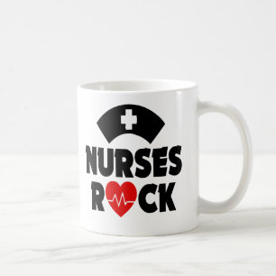 Niedliche Krankenschwester-Felsen-Tasse Kaffeetasse