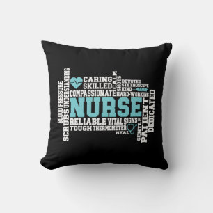 Niedliche Krankenschwester RN LVN Krankenpflege Sc Kissen