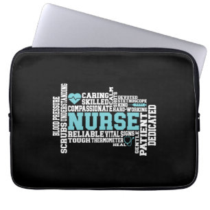 Niedliche Krankenschwester RN LVN Krankenpflege Sc Laptopschutzhülle