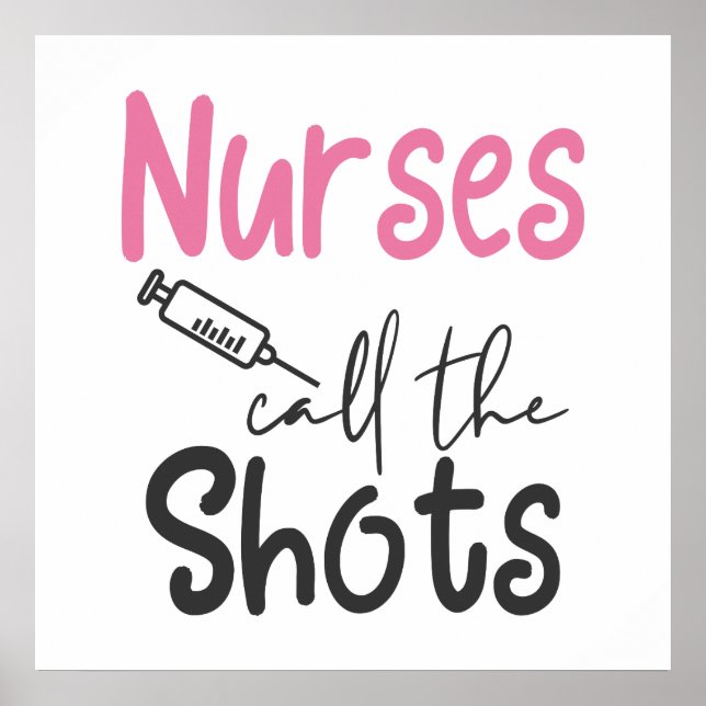 Niedliche Krankenschwestern nennen das Schokoladen Poster (Vorne)