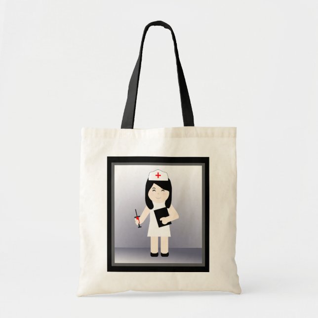Niedliche Krankenversicherung 3 Budget Tote Tasche (Vorne)
