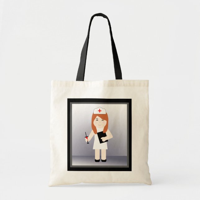 Niedliche Krankenversicherung 5 Budget Tote Tasche (Vorne)