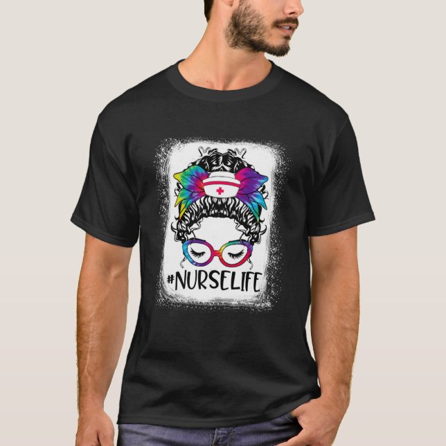 Niedliche Krankenversicherung gebleicht Gefärbte K T-Shirt (Vorderseite)