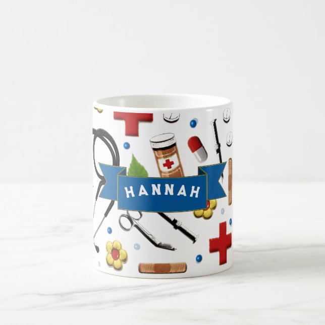 Niedliche Krankenversicherung Kaffeetasse (Mittel)