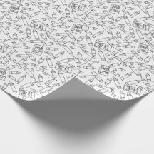 Niedliche Krebse färben Ihr Schwarz-weißes Muster