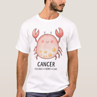 Niedliche Krebserkrankung mit Sternen T-Shirt