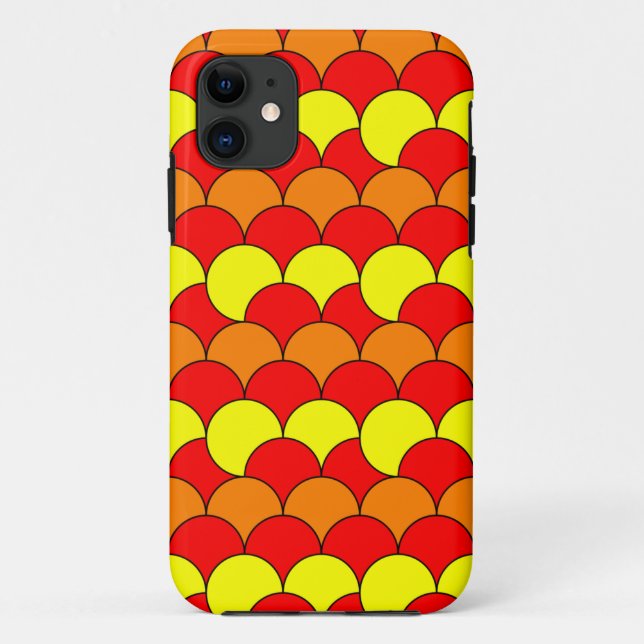 Niedliche Kreismuster Case-Mate iPhone Hülle (Rückseite)