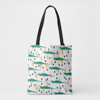 Niedliche Krokodile nahtlos. Cartoon Tiere. Tasche