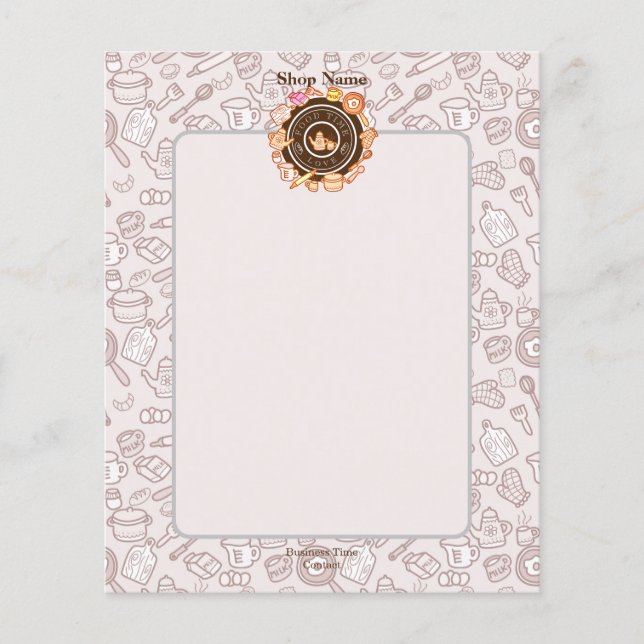 Niedliche Küche Menü Brown (Vorne)