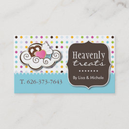 Niedliche Kuchen-, Brezel-und Visitenkarte