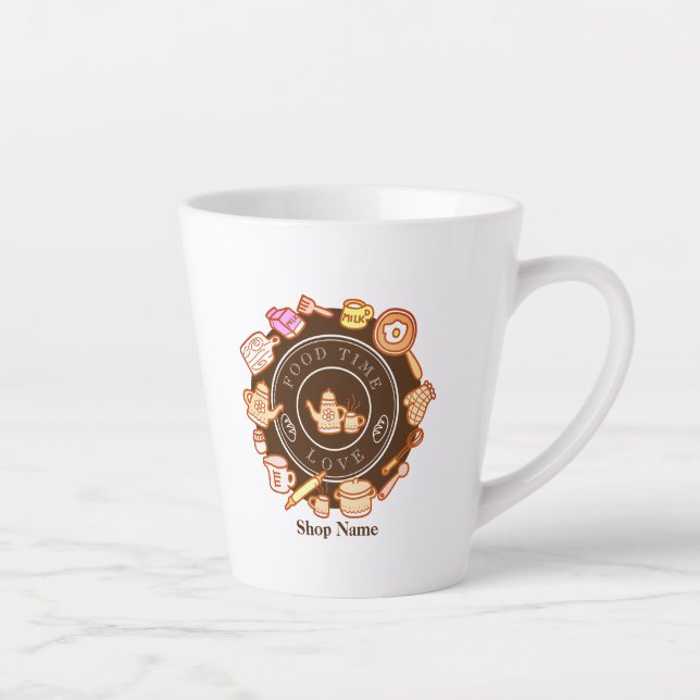 Niedliche Küchengeschirr Brown Milchtasse (Rechts)