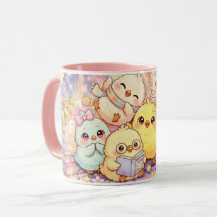 Niedliche Kücken Freunde Tasse