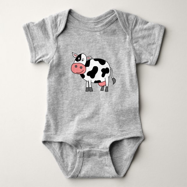 Niedliche Kuh Baby Strampler (Vorderseite)