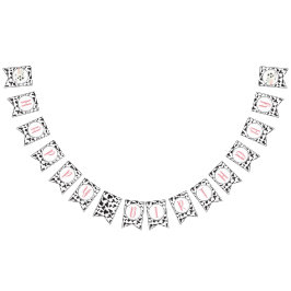 Niedliche Kuh Daisy und Kuh Print Birthday Wimpelkette