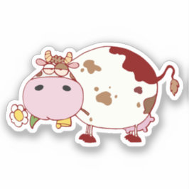 Niedliche Kuh Design Farm Leben Rinder Lover Gesch Aufkleber