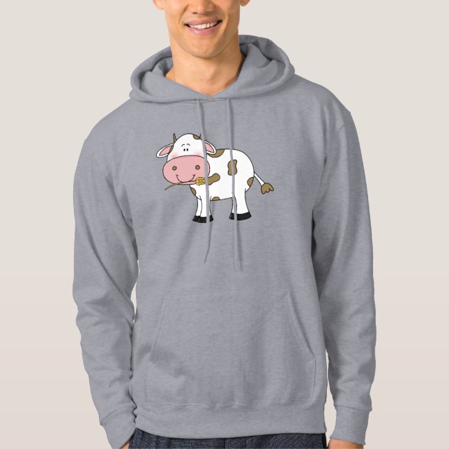 Niedliche Kuh-Gestaltung Schöne Zuchttierkunst Hoodie (Vorderseite)