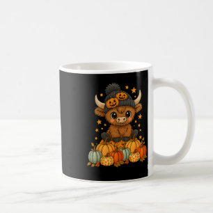 Niedliche Kuh Halloween Pumpkin Fall Moo I Gemein  Kaffeetasse