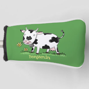 Niedliche Kuh in Cartoon-Abbildung Golf Headcover