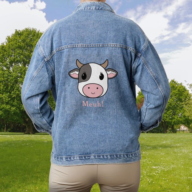 Niedliche Kuh Jeansjacke (Cute Cow Denim Jacket)