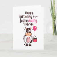Niedliche Kuh Milk Pun Legendairy Mensch Funny Geb