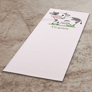 Niedliche Kuh Pink Yoga Mat Yogamatte