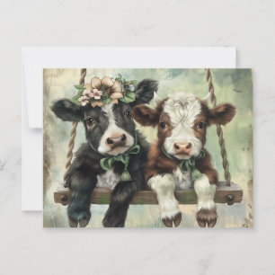 Niedliche Kuh Postkarte