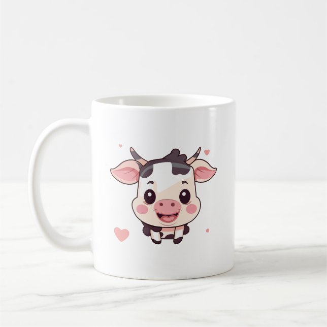 Niedliche Kuh-Tasse Kaffeetasse (Links)