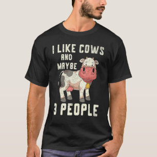 Niedliche Kuh Überlandwirtschaft Bauer Zuchtbetrie T-Shirt