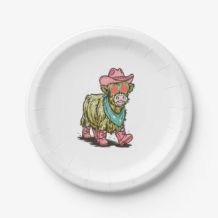 Niedliche Kuhhpingeln, Western Pappteller