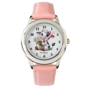 Niedliche Kuhliebhaber Armbanduhr