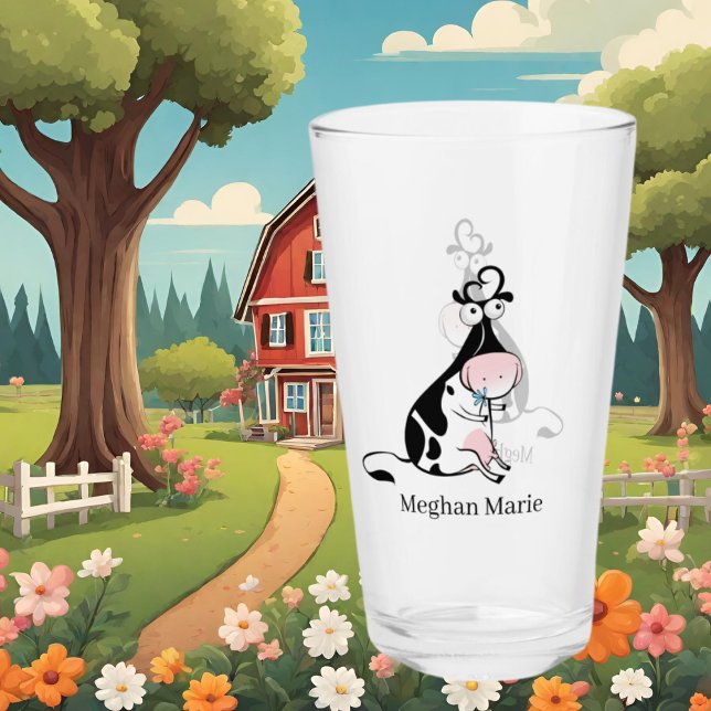 niedliche Kuhliebhaber geben Namen Glas (Von Creator hochgeladen)