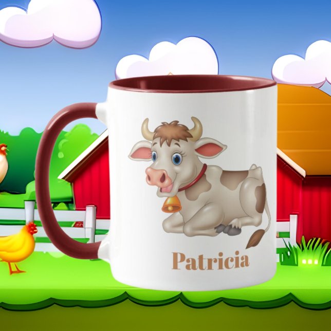 niedliche Kuhliebhaber geben Namen Tasse (Von Creator hochgeladen)