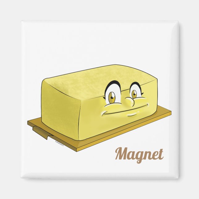 Niedliche Kühlschrank-Magnetsammlung | Butter Magnet (Vorne)