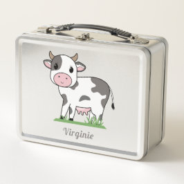 Niedliche Kuhmetall-Lunch Box Metall Brotdose