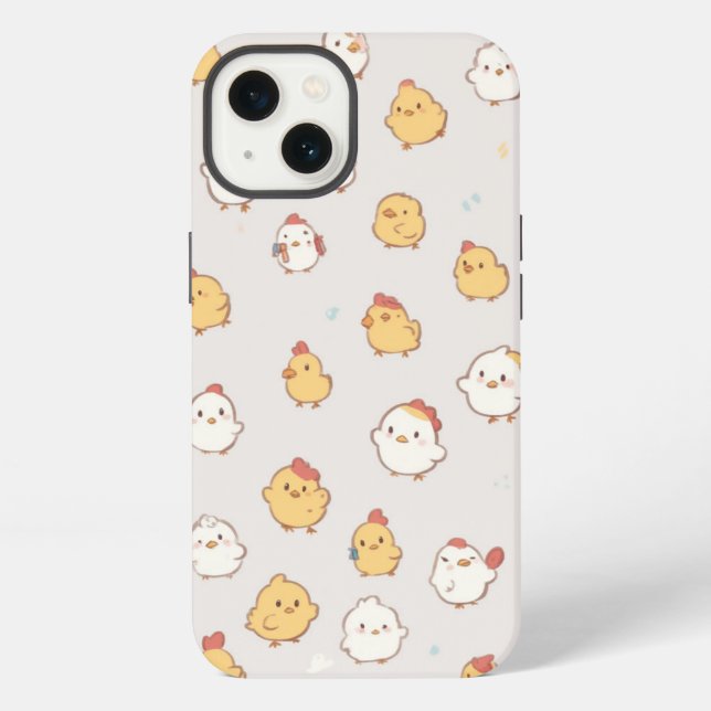 Niedliche Küken iPhone Hülle (Rückseite)