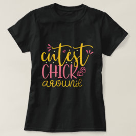 Niedliche Küken, lustig und einfach schwarz T-Shirt