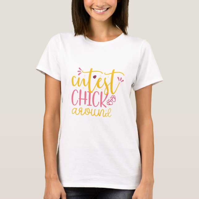 Niedliche Küken, lustig und einfach T-Shirt (Vorderseite)
