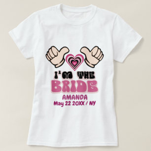 Niedliche kundenspezifische Braut T-Shirt
