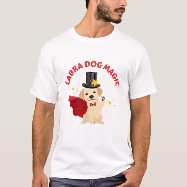 Niedliche Kunst des Welpenmagiers T-Shirt (Vorderseite)
