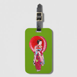 niedliche Kunst von Geisha Gepäckanhänger