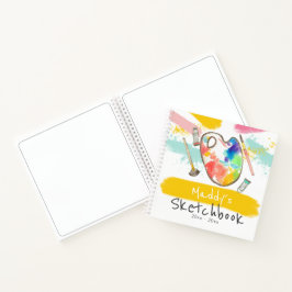 Niedliche Kunsthandwerkszeitschrift für Kinderskiz Notizbuch