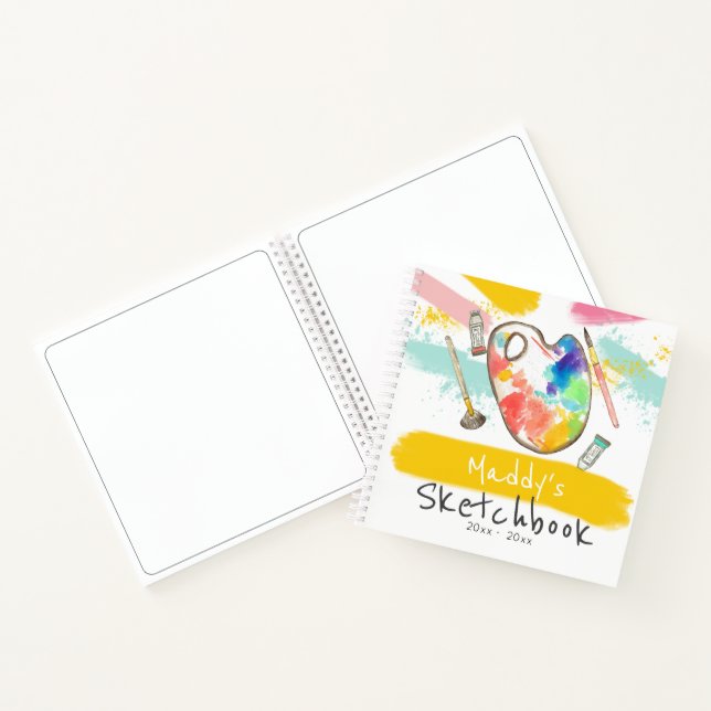 Niedliche Kunsthandwerkszeitschrift für Kinderskiz Notizbuch (Innenseite)