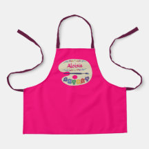Niedliche Künstler Palette Kids Paint Smock Schürz