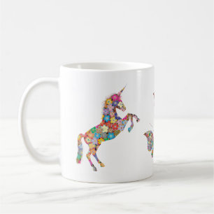 Niedliche künstlerische Unicorn-Schmetterlinge pe Kaffeetasse