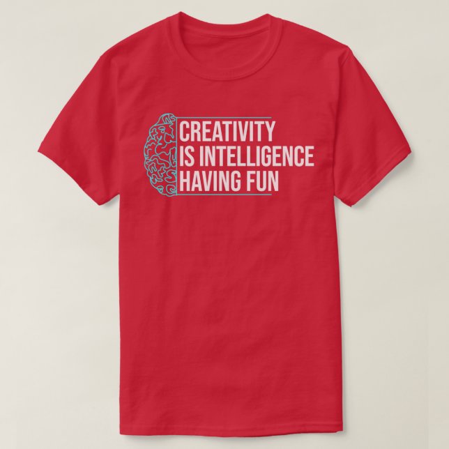 Niedliche künstliche Intelligenz Zitat Kreativität T-Shirt (Design vorne)