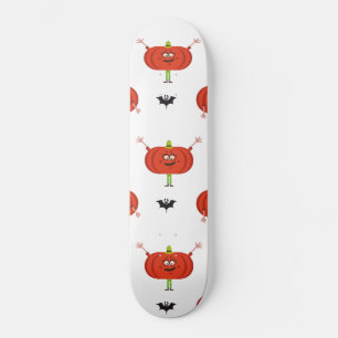 Niedliche Kürbis, Spinne und Fledermausmuster Skateboard