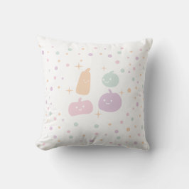 Niedliche Kürbisfreunde mit Pastel Confetti Kissen