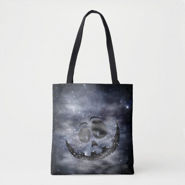 Niedliche Kürbisgesicht Seite 1 Sinister Halloween Tasche (Vorderseite)